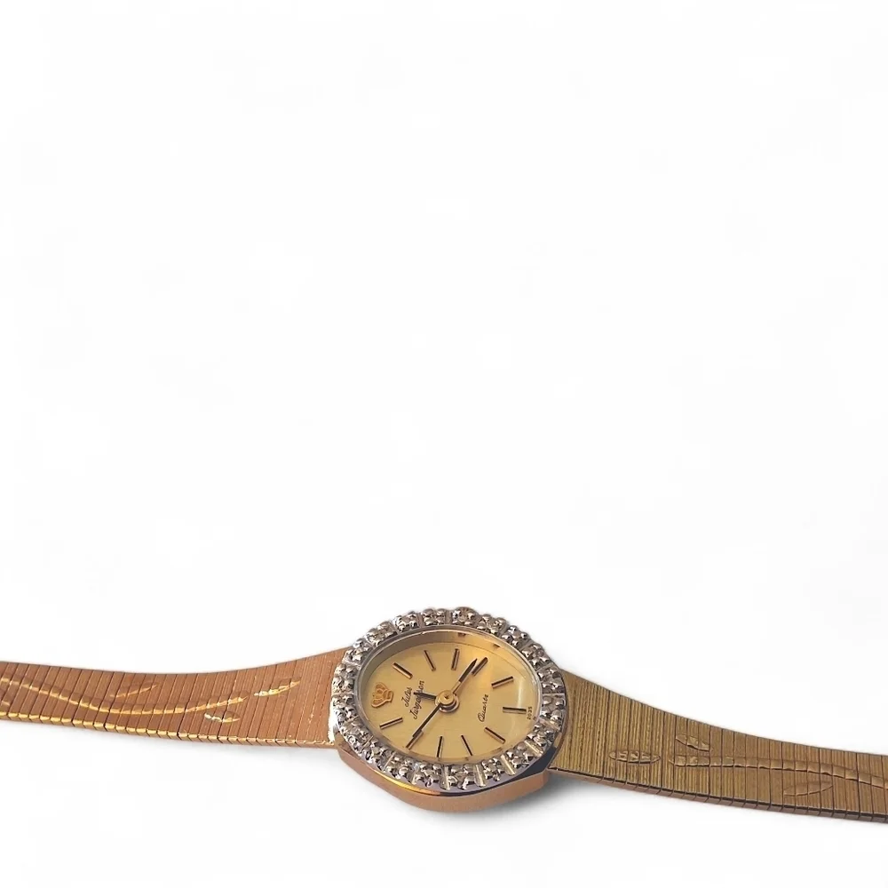 Jules Jürgensen Gold-Tone Diamond-Accented Quartz Watch (New w/ Tags)